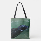 Tote Bag Phoque glissant dans une eau calme (Dos)