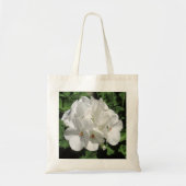 Tote Bag Photo à fleurs de géranium blanc (Devant)