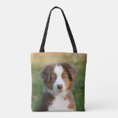 Tote Bag Photo australienne mignonne de chiot de chien de (Dos)