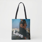 Tote Bag Photo d'amour personnalisée unique (Devant)