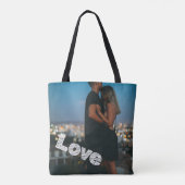 Tote Bag Photo d'amour personnalisée unique (Dos)