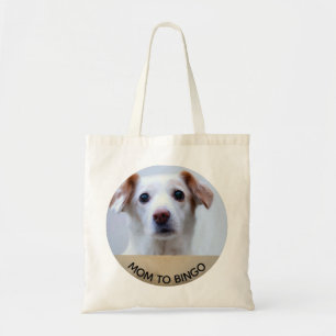 Tote Bag Photo de chien d'animaux familiers avec le nom