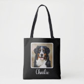Tote Bag Photo de chien personnalisée (Devant)