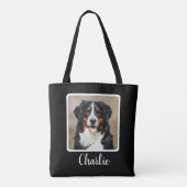 Tote Bag Photo de chien personnalisée (Dos)