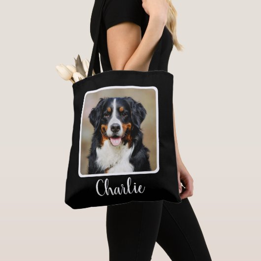 Tote Bag Photo de chien personnalisée (De près)