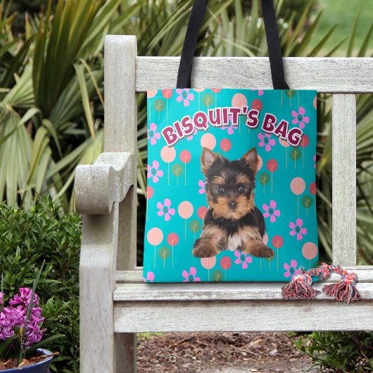 Tote Bag Photo de chien personnalisée - Fun & Sweet New Pet