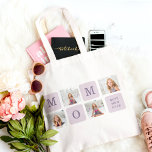 Tote Bag Photo de collage moderne Meilleure mère Ever Purpl<br><div class="desc">Photo De Collage Moderne Best Mom Ever Purple Cadeau. Meilleur cadeau personnalisé pour la journée des mères,  la journée de la femme ou l'anniversaire de maman. Surprenez Maman avec un cadeau qui est aussi Extraordinaire qu’elle.</div>