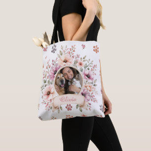 Tote Bag Photo de compagnie personnalisée avec nom Cadeau