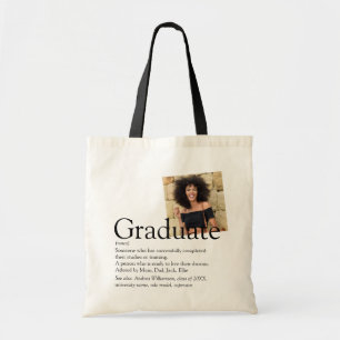 Tote Bag Photo de définition de diplômé personnalisée