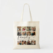 Tote Bag Photo de famille moderne Happy Collage (Devant)