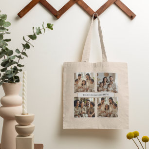 Tote Bag Photo de famille personnalisée – Ensemble est tout