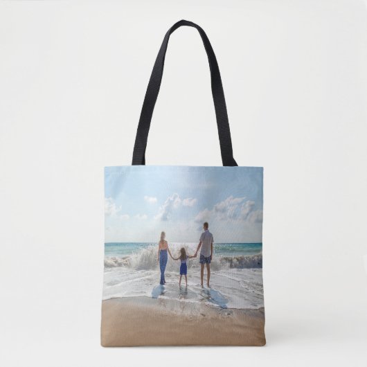 Tote Bag Photo de famille vacances d'été (Devant)