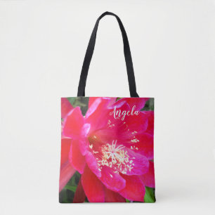 Tote Bag Photo de fleur rose tropicale