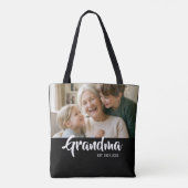 Tote Bag Photo de grand-mère établie Script (Dos)