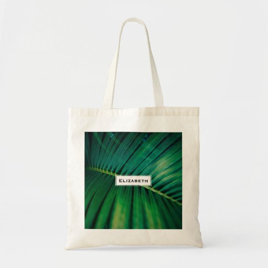 Tote Bag Photo de la nature tropicale de la feuille verte (Devant)