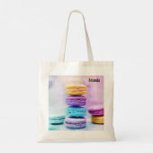 Tote Bag Photo de Macarons colorés (Dos)