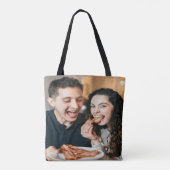Tote Bag Photo de manger du bacon Personnaliser (Dos)