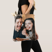 Tote Bag Photo de manger du bacon Personnaliser (De près)
