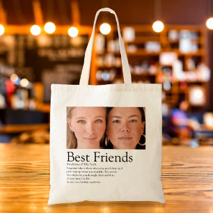 Tote Bag Photo de meilleures amies Définition Photo
