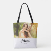 Tote Bag Photo de script établi par maman  (Dos)