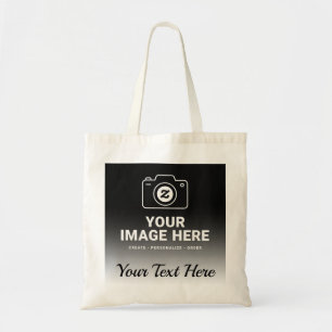Tote Bag Photo de signature et message personnalisé