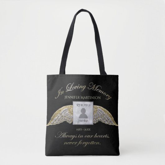 Tote Bag Photo de souvenir de mémoire aimante (Devant)