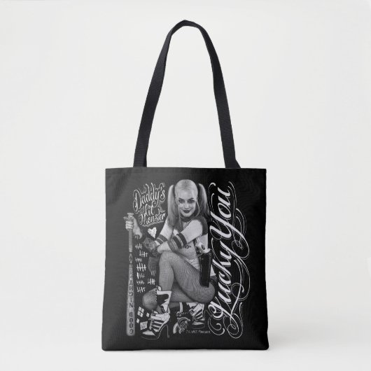 Tote Bag Photo de typographie du peloton | Harley Quinn de (Devant)