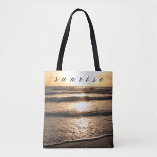 Tote Bag Photo de vue de plage de lever de soleil