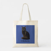 Tote Bag Photo découpée Black Cat Stabilisation Vous Regard (Dos)