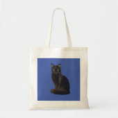 Tote Bag Photo découpée Black Cat Stabilisation Vous Regard (Devant)