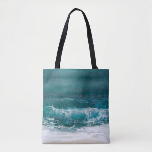 Tote Bag Photo Deux Côtés Personnalisée Plage Moderne