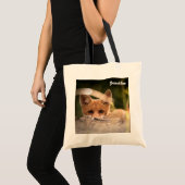 Tote Bag Photo d'un mignon renard orange (Devant (produit))