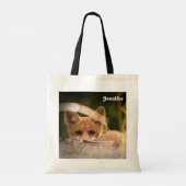 Tote Bag Photo d'un mignon renard orange (Dos)