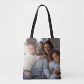 Tote Bag Photo famille enfants (Devant)
