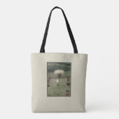 Tote Bag Photo florale de chardon blanc (Dos)