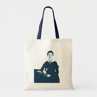 Tote Bag Photo Fourre-tout de bleu marine d'Emily Dickinson