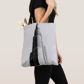 TOTE BAG PHOTO GRAYSCALE DU BÂTIMENT À HAUTE AUGMENTATION (De près)