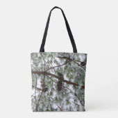 Tote Bag Photo hivernale sous le pin couvert de neige (Dos)