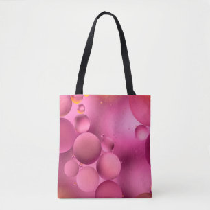 Tote Bag photo, huileux brillant gouttes dans l'eau avec ba