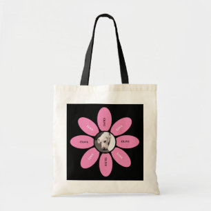Tote Bag Photo mignonne de Chien coquelicot au centre de la
