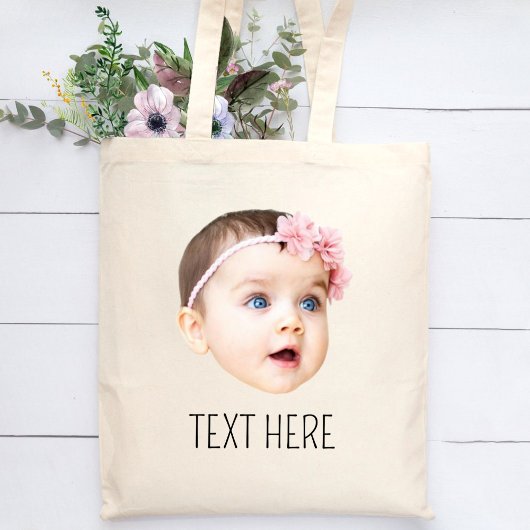 Tote Bag Photo Personalisée Visage Drôle