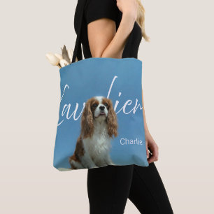 Tote Bag Photo personnalisé de Cavalier King Charles Spanie