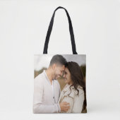 Tote Bag Photo personnalisé Mariage Bride Personnalisé  (Devant)