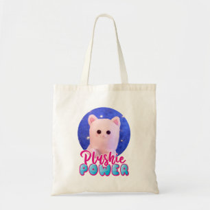 Tote Bag Photo personnalisée Cute rose bleu Plushie Power