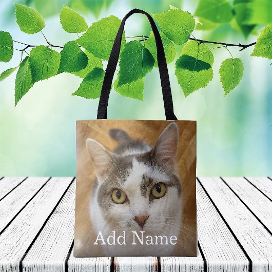Tote Bag Photo personnalisée et nom double face