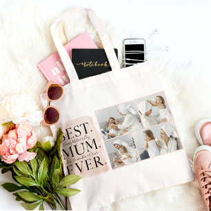 Tote Bag Photo Pink Happy Mothers Day