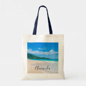 Tote Bag Photo Pittoresque de la plage tropicale (Dos)