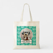 Tote Bag Photo pour animaux de compagnie avec os de chien e (Dos)