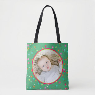 Tote Bag Photo préférée Lumières de Noël personnalisées
