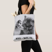 Tote Bag Photo simple, moderne personnalisée pour animaux d (De près)